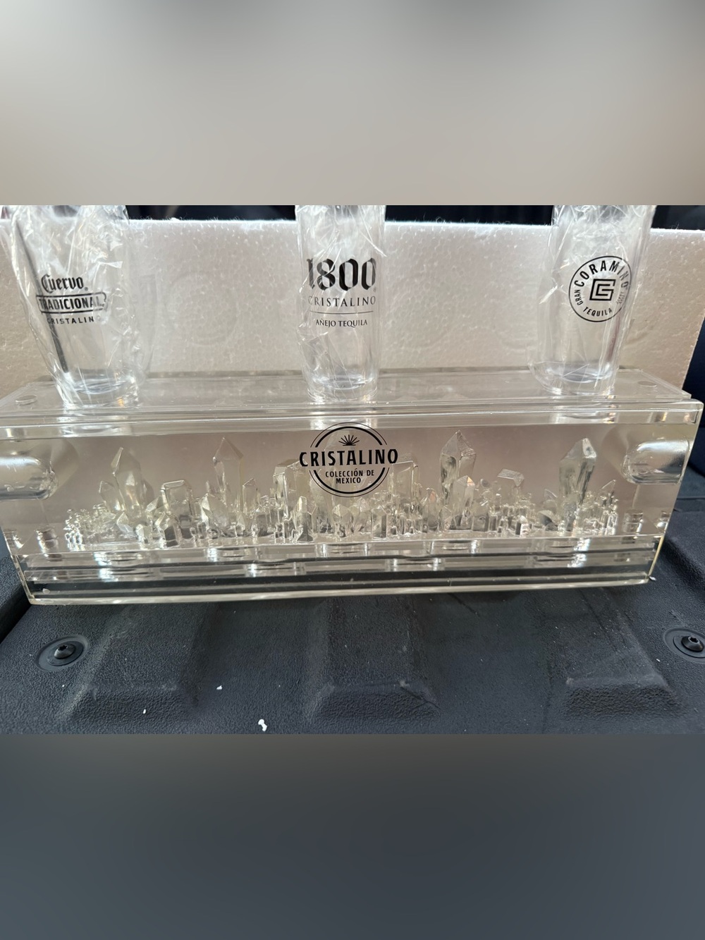 Crystal tequila flight